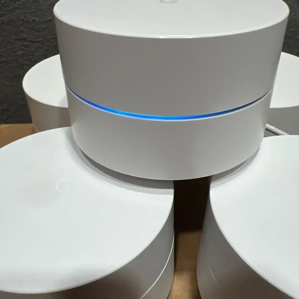 Lot of 5 Google Wifi Router Set Model AC-1304 Whole Mesh WiFi System Unit 4 Plug